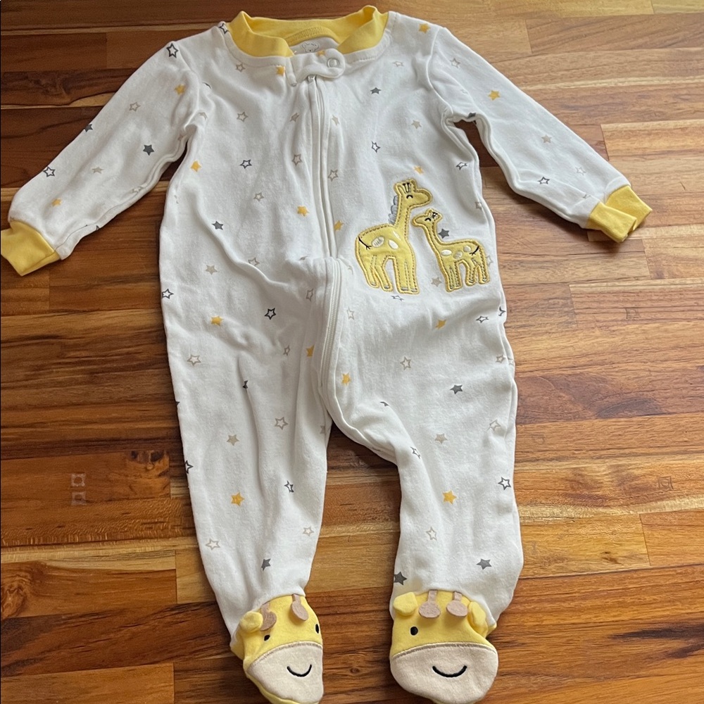 Adorable Giraffe Print Kids One Piece